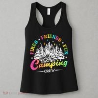 Camping Crew Fires Friends Fun Summer Vibes Camper  Women's Tank Top thumb 3