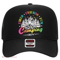 Camping Crew Fires Friends Fun Summer Vibes Camper  Hat thumb 0