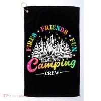 Camping Crew Fires Friends Fun Summer Vibes Camper  Golf Towel thumb 0