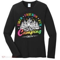 Camping Crew Fires Friends Fun Summer Vibes Camper  Women's Long Sleeve Shirt thumb 0