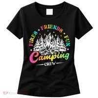 Camping Crew Fires Friends Fun Summer Vibes Camper  Women's T-Shirt thumb 0
