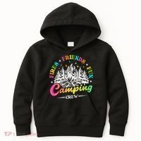 Camping Crew Fires Friends Fun Summer Vibes Camper  Kids Hoodie thumb 0