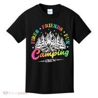 Camping Crew Fires Friends Fun Summer Vibes Camper  Kids T-Shirt thumb 0