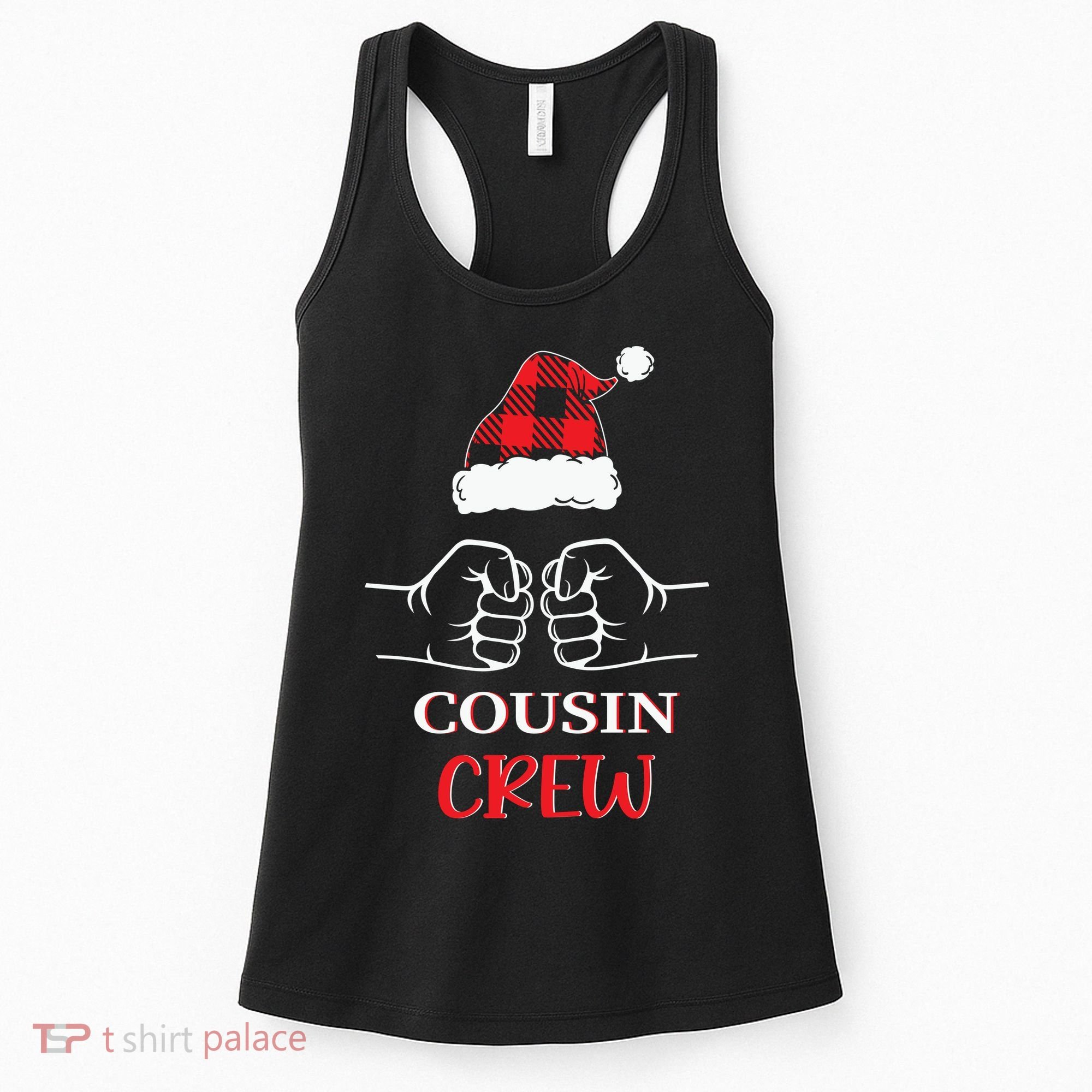 Cousin Crew Family Matching Christmas Gift Xmas Women's Tank Top