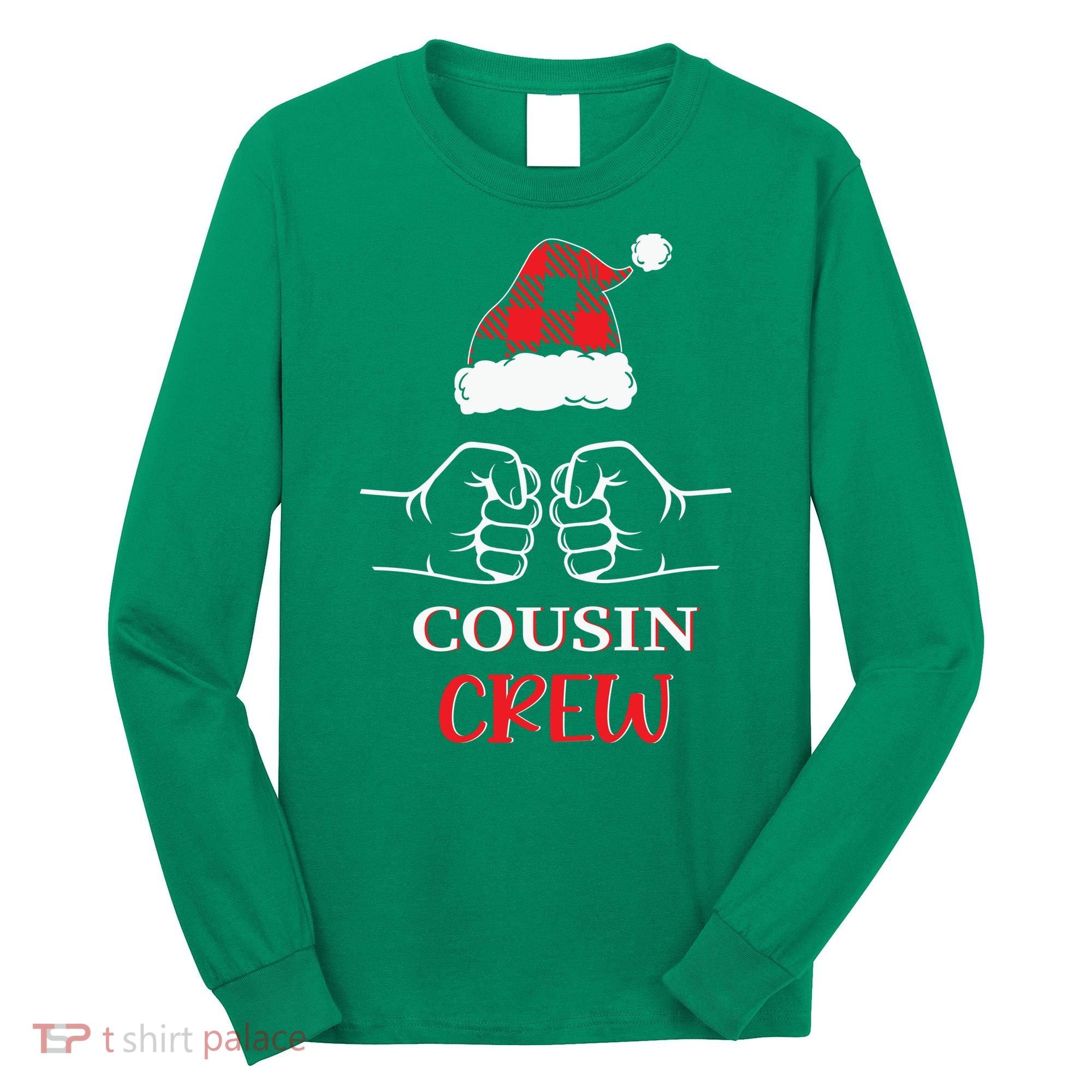 Cousin Crew Family Matching Christmas Gift Xmas Long Sleeve Shirt