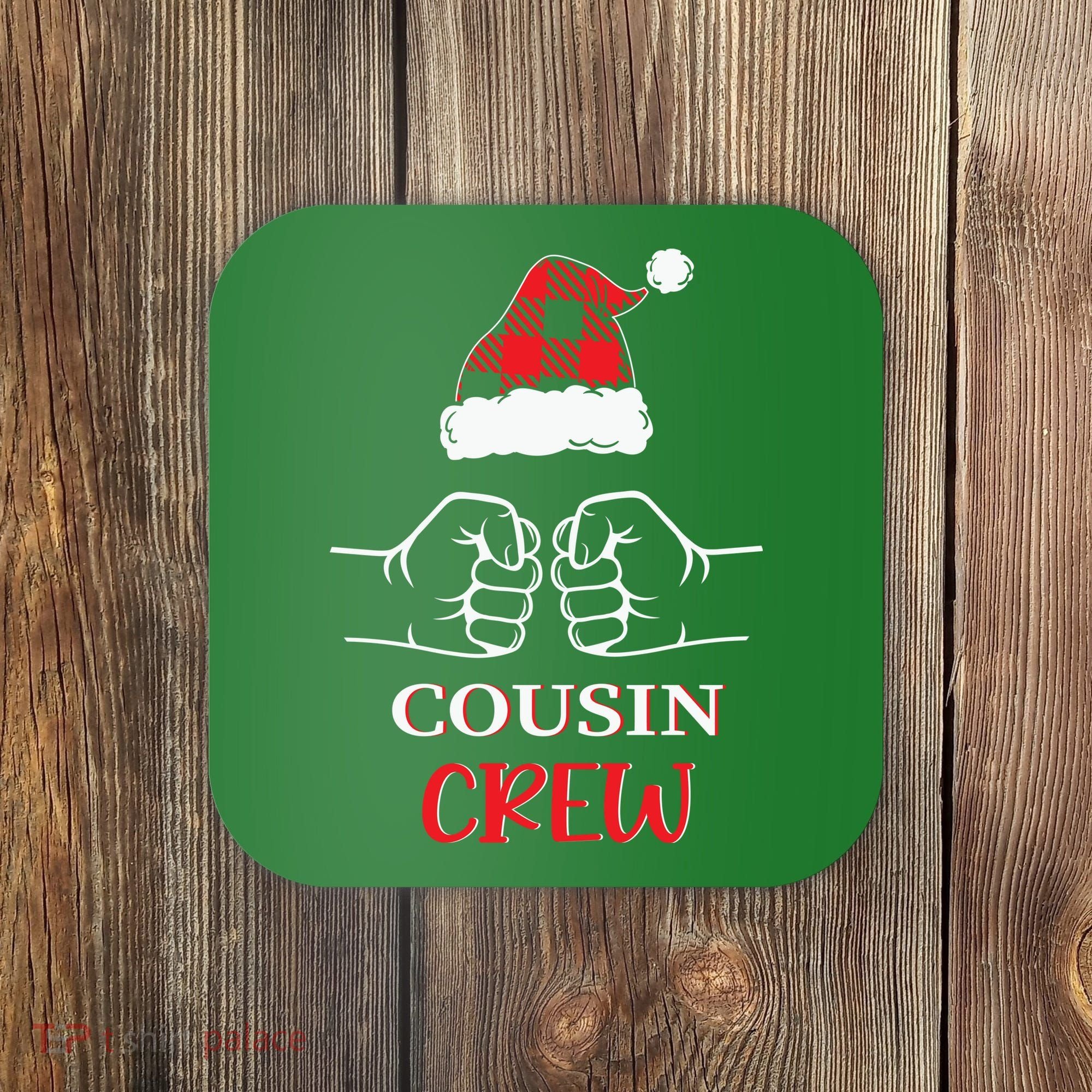 Cousin Crew Family Matching Christmas Gift Xmas Coaster
