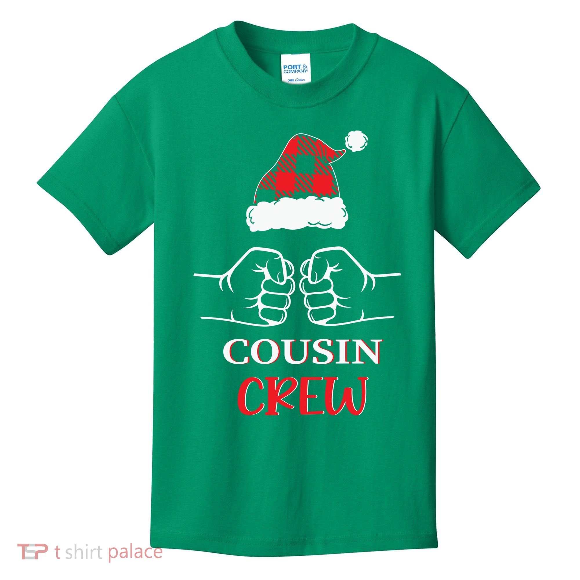 Cousin Crew Family Matching Christmas Gift Xmas Kids T-Shirt