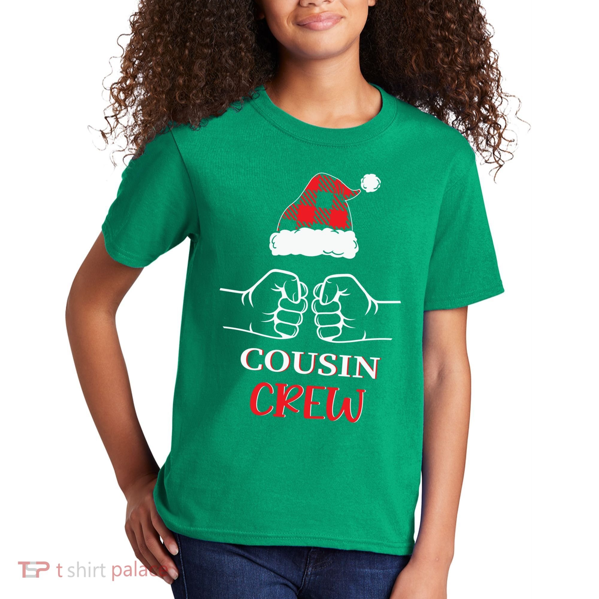 Cousin Crew Family Matching Christmas Gift Xmas Kids T-Shirt