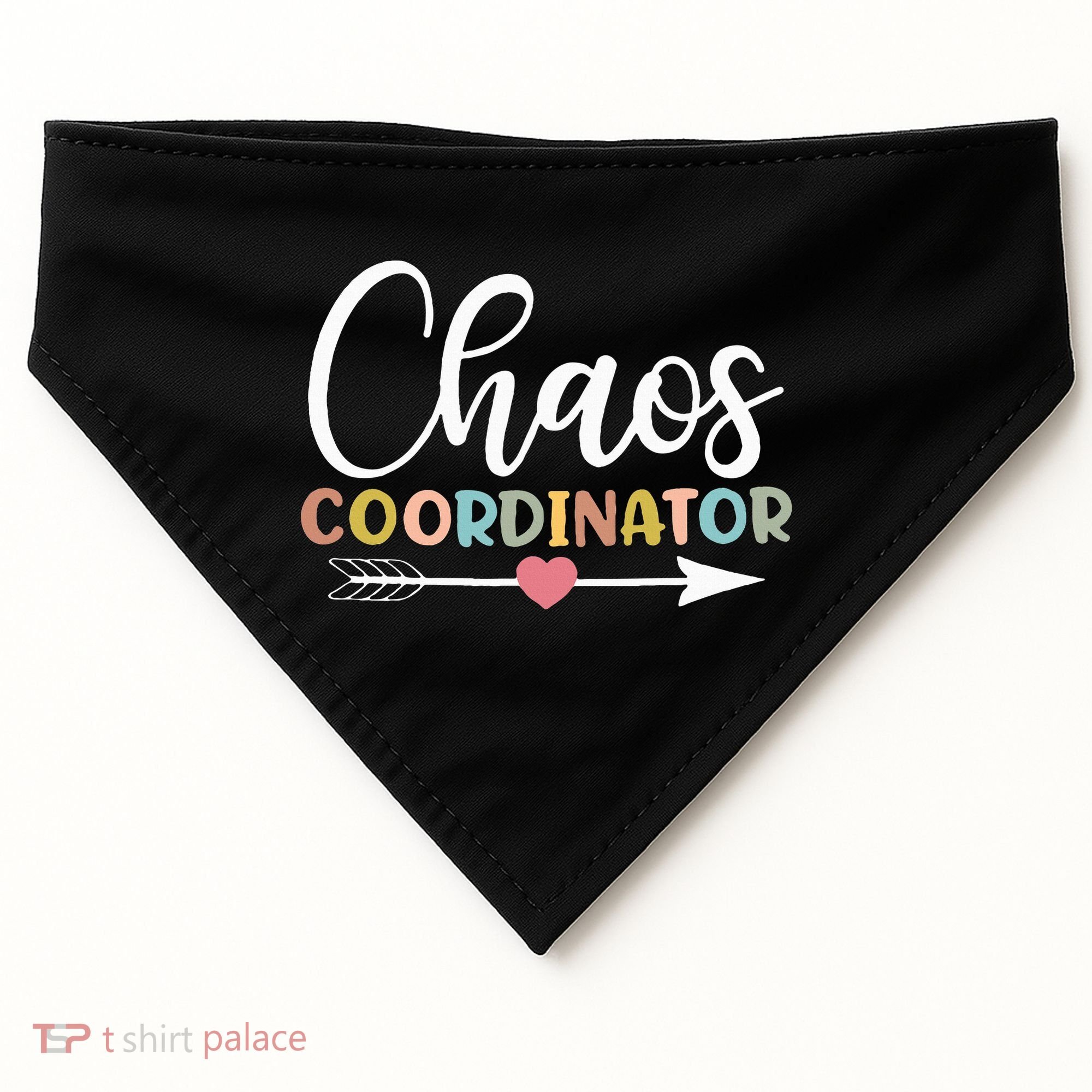 Chaos Coordinator funny quote USA-Made Doggie Bandana