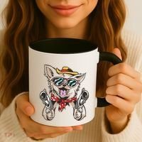 Cow Chihuahua Fun Western Style Gift Coffee Mug thumb 3