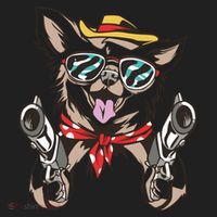 Cow Chihuahua Fun Western Style Gift Hat thumb 2