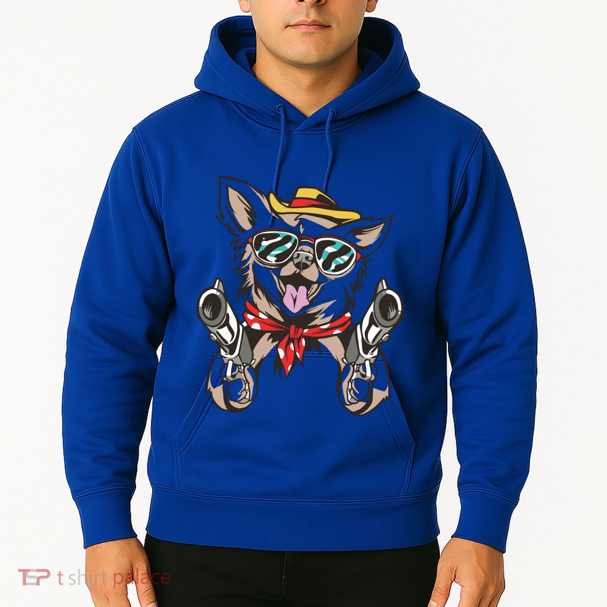 Cow Chihuahua Fun Western Style Gift Hoodie