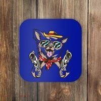 Cow Chihuahua Fun Western Style Gift Coaster thumb 0