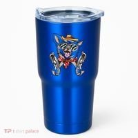Cow Chihuahua Fun Western Style Gift Tumbler thumb 0
