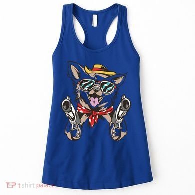 Cow Chihuahua Fun Western Style Gift Women's Tank Top