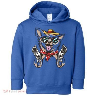 Cow Chihuahua Fun Western Style Gift Toddler Hoodie