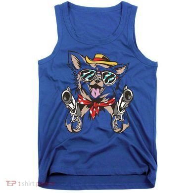 Cow Chihuahua Fun Western Style Gift Tank Top