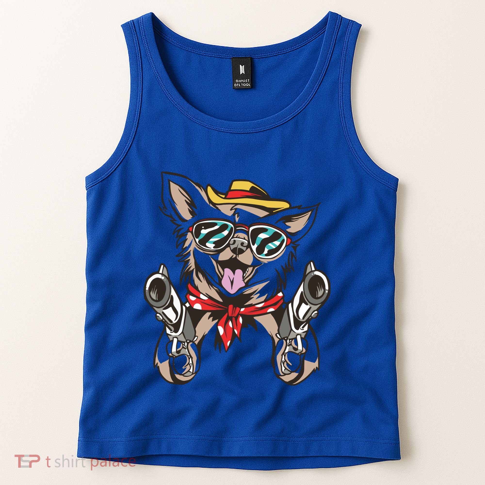 Cow Chihuahua Fun Western Style Gift Tank Top