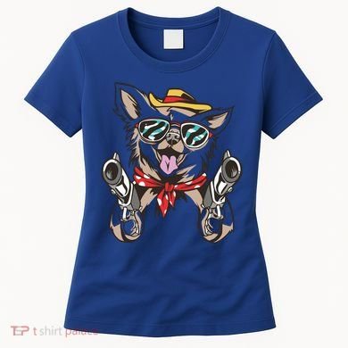 Cow Chihuahua Fun Western Style Gift Women's T-Shirt