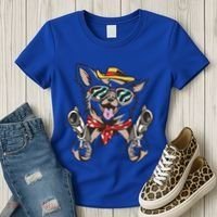 Cow Chihuahua Fun Western Style Gift Women's T-Shirt thumb 3