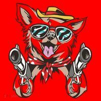 Cow Chihuahua Fun Western Style Gift Santa Hat thumb 1