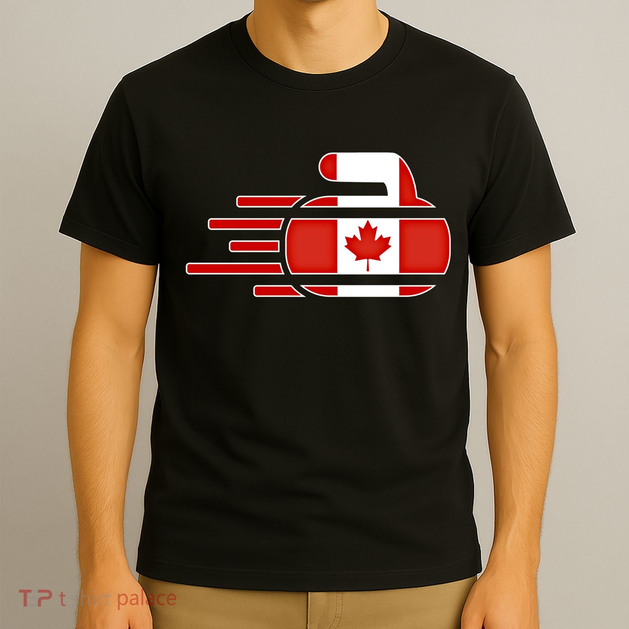 Canada Curling Fans Jersey Canadian Curlers Winter Sports Gift T-Shirt