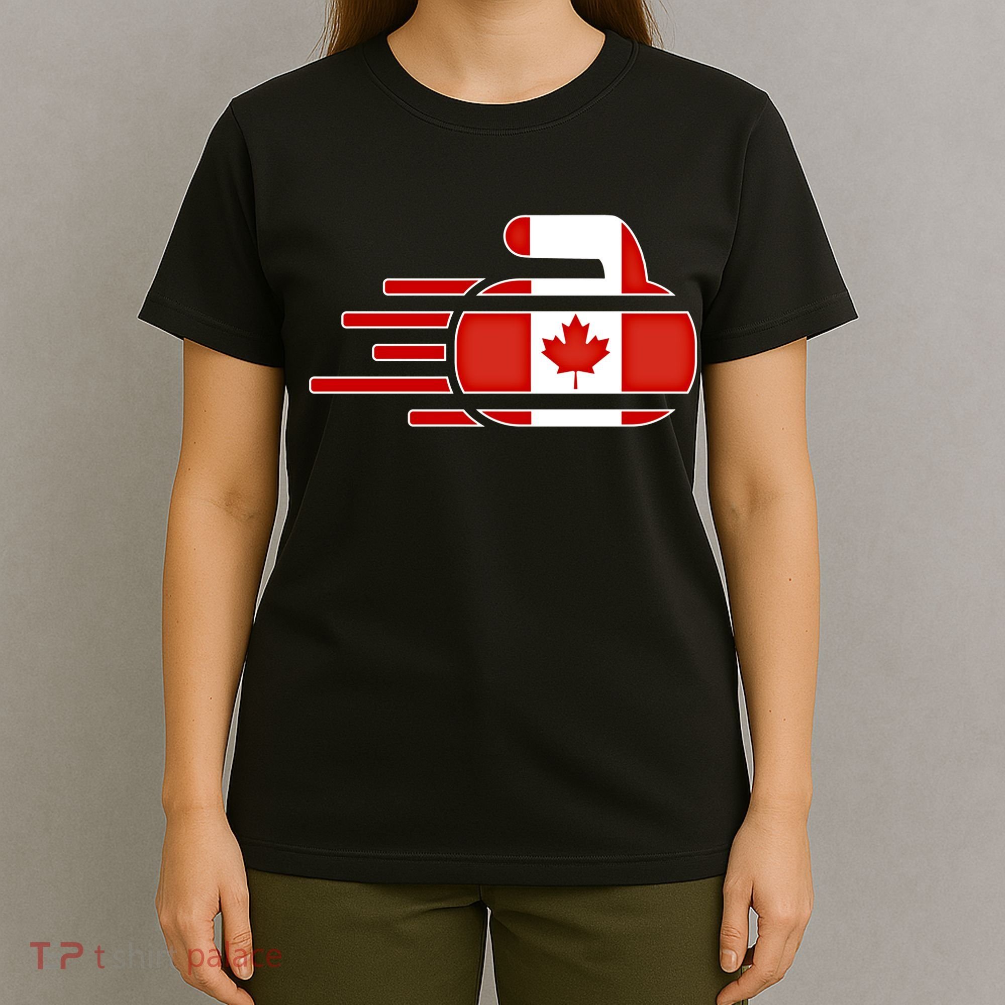 Canada Curling Fans Jersey Canadian Curlers Winter Sports Gift T-Shirt