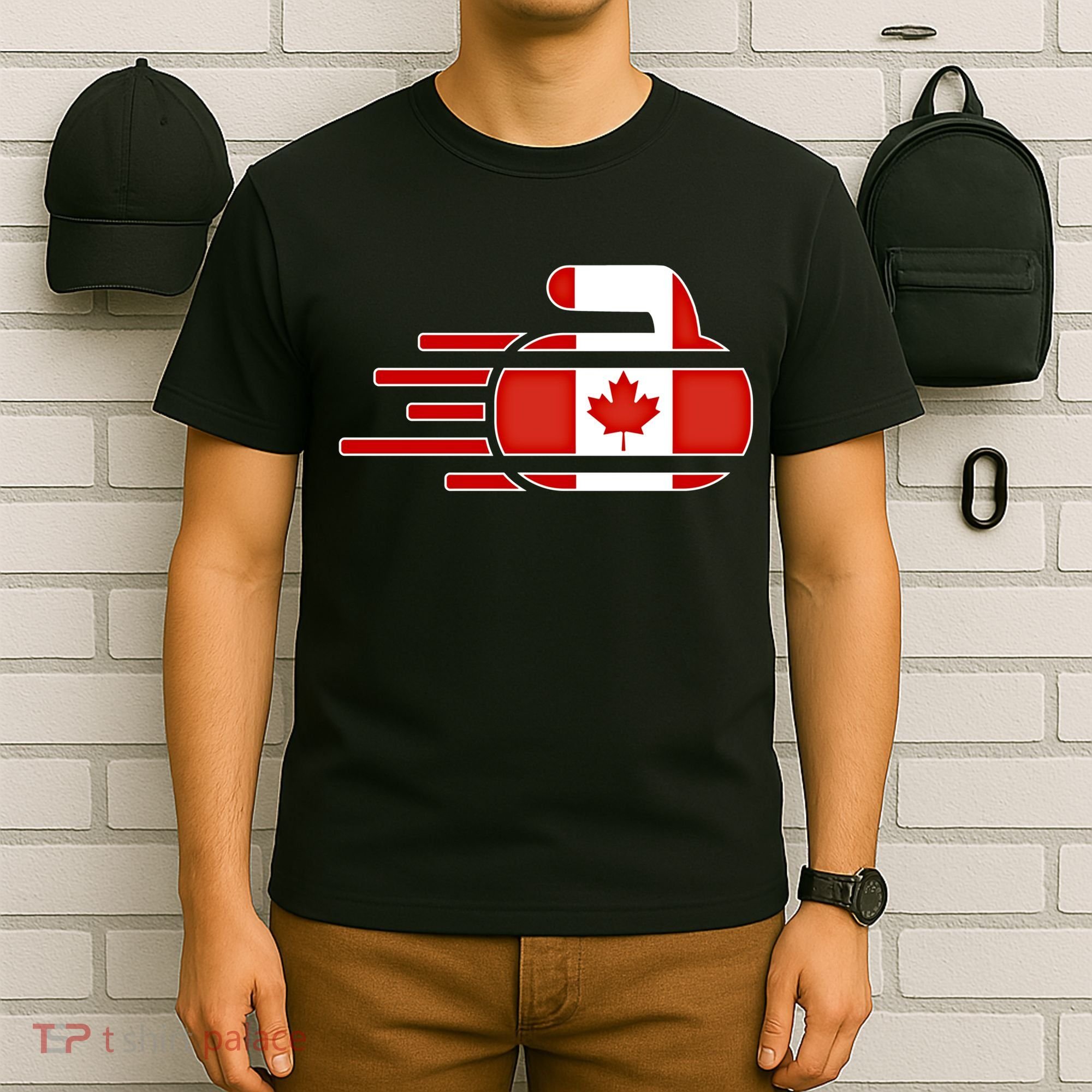 Canada Curling Fans Jersey Canadian Curlers Winter Sports Gift T-Shirt