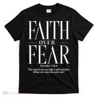 Christian Christianity Faith Over Fear T-Shirt thumb 0