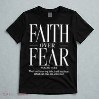 Christian Christianity Faith Over Fear T-Shirt thumb 5