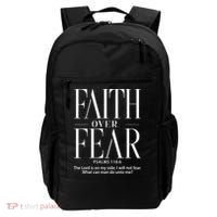 Christian Christianity Faith Over Fear Backpack thumb 0