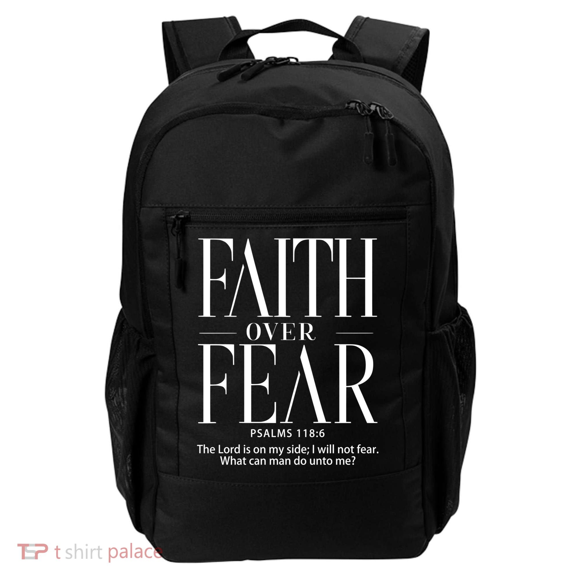 Christian Christianity Faith Over Fear Backpack