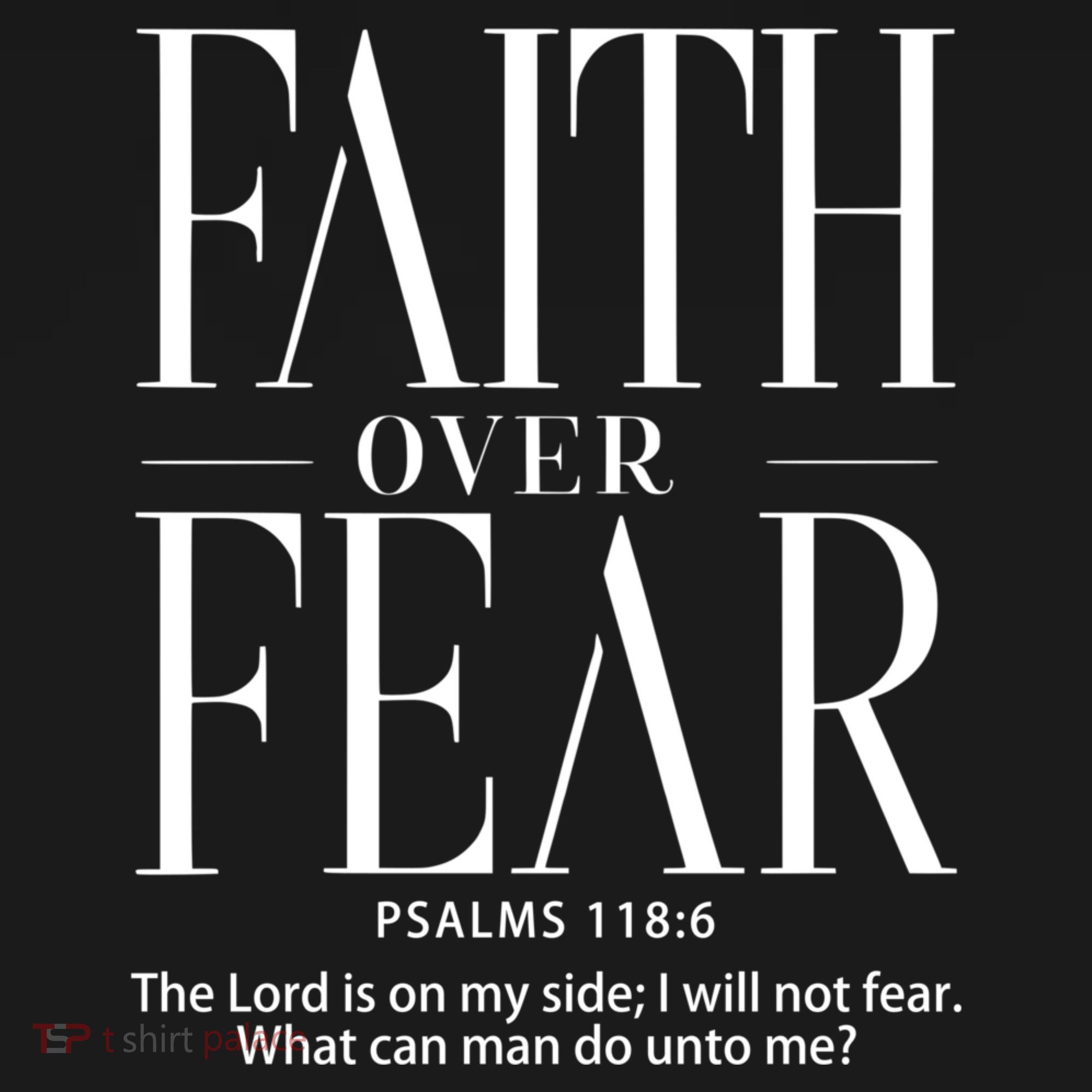 Christian Christianity Faith Over Fear Polo
