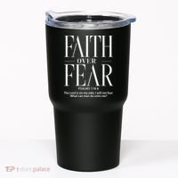 Christian Christianity Faith Over Fear Tumbler thumb 0