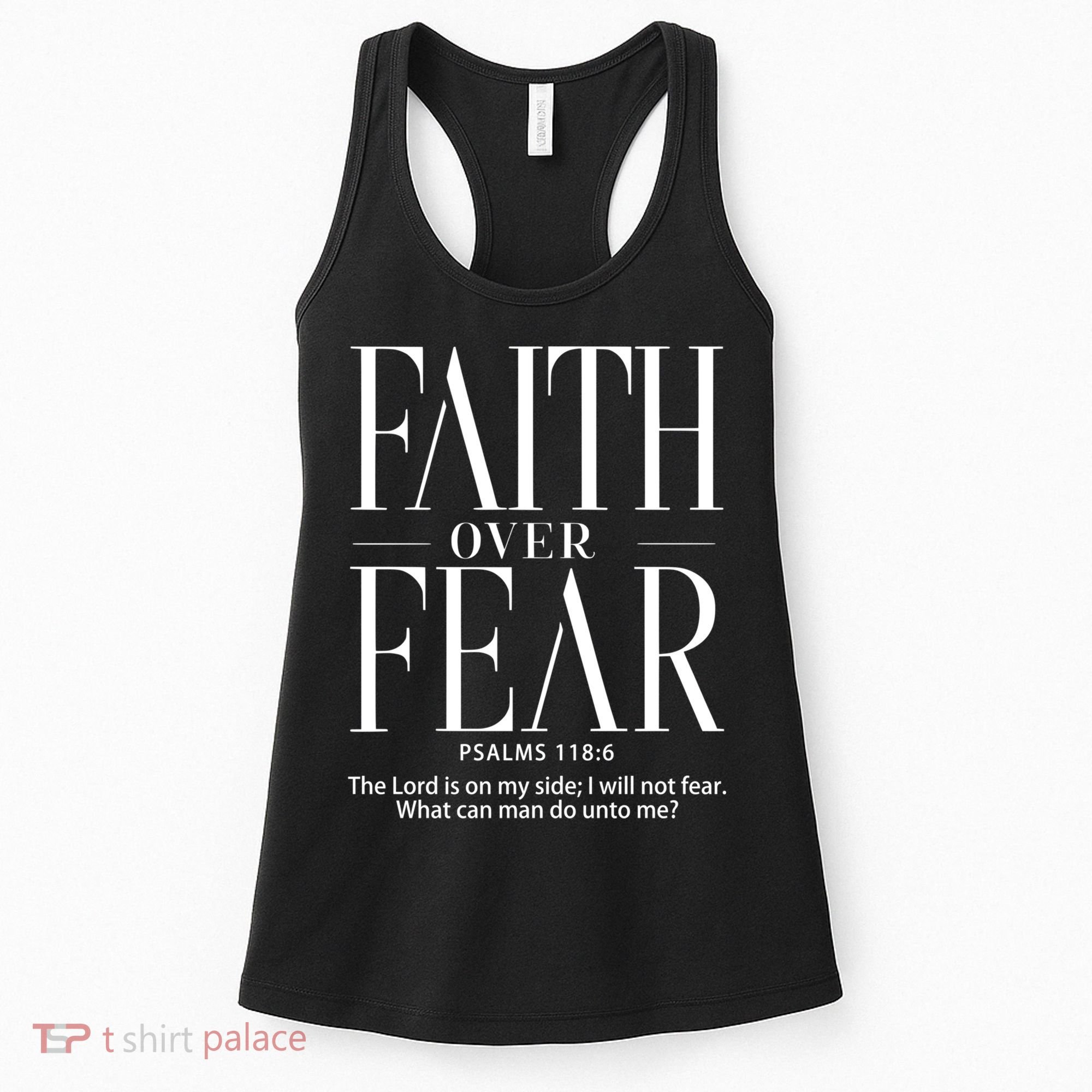 Christian Christianity Faith Over Fear Women's Tank Top