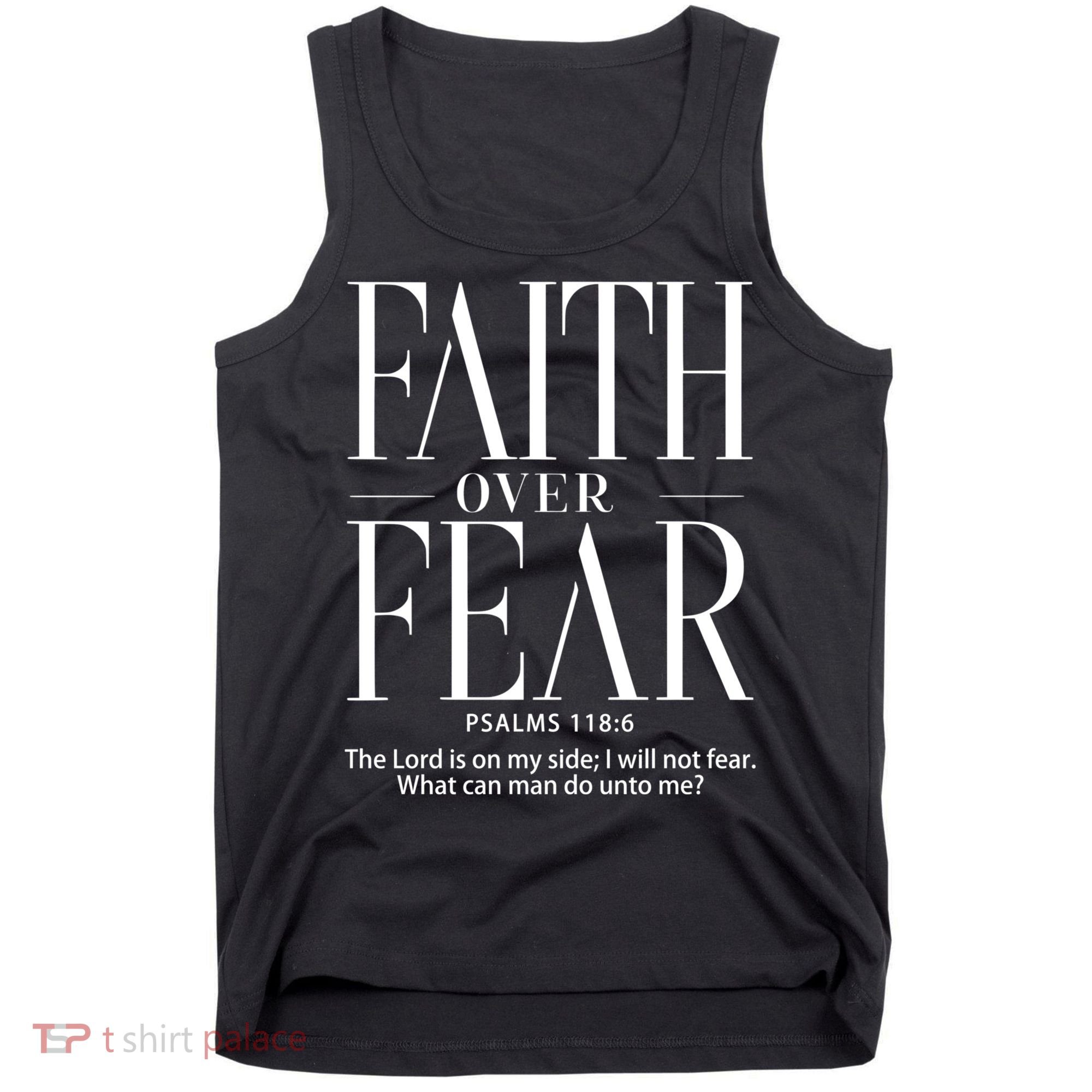 Christian Christianity Faith Over Fear Tank Top