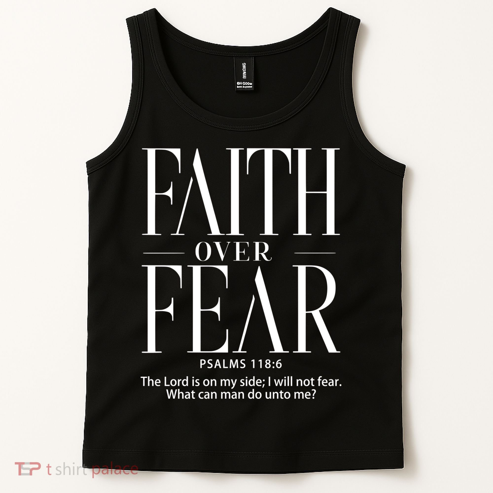 Christian Christianity Faith Over Fear Tank Top