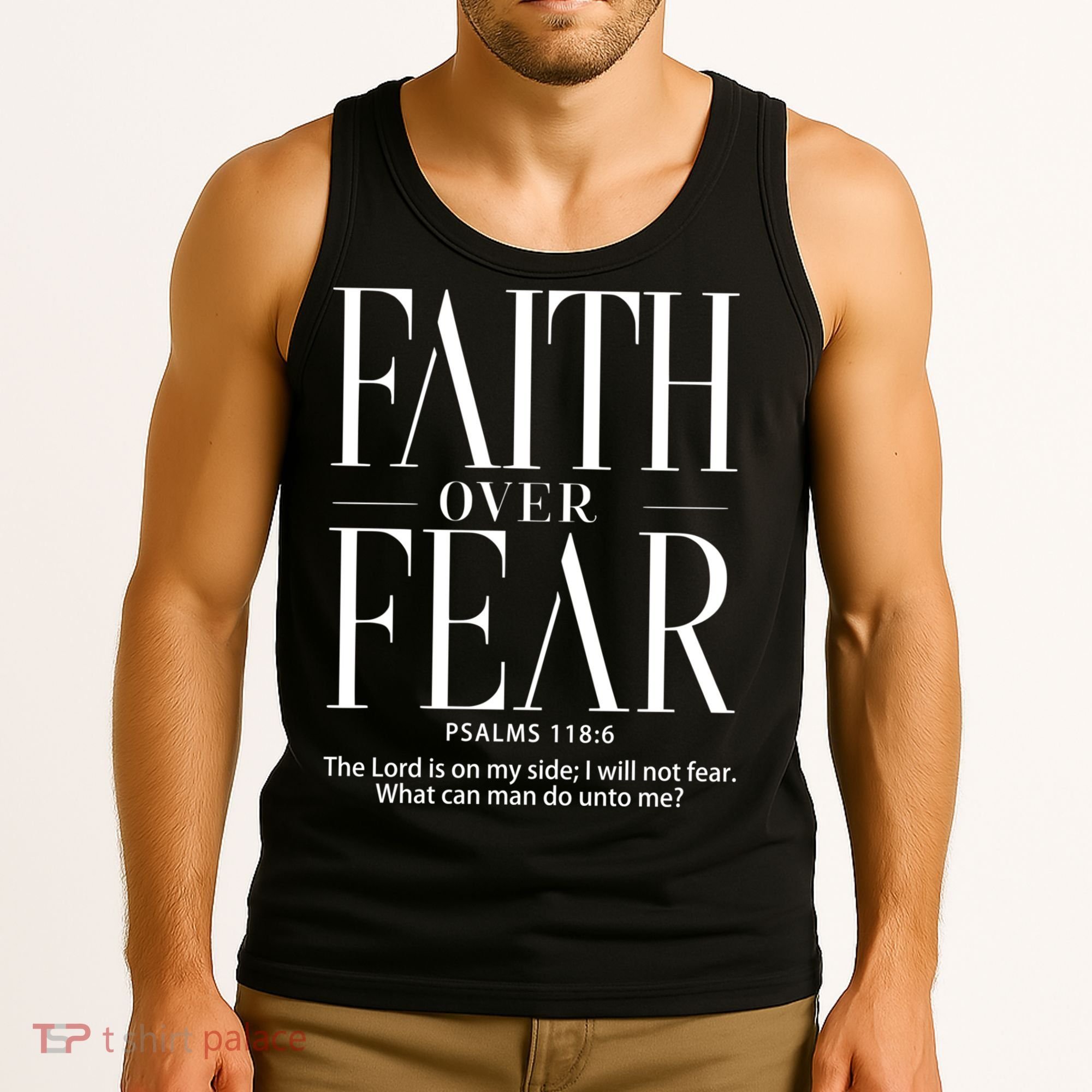 Christian Christianity Faith Over Fear Tank Top