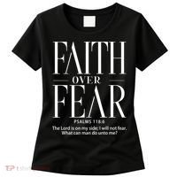 Christian Christianity Faith Over Fear Women's T-Shirt thumb 0