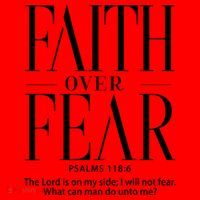 Christian Christianity Faith Over Fear Santa Hat thumb 1