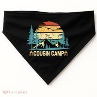 Cousin Camp Friends Summer Family Camping Vacation USA-Made Doggie Bandana thumb 0