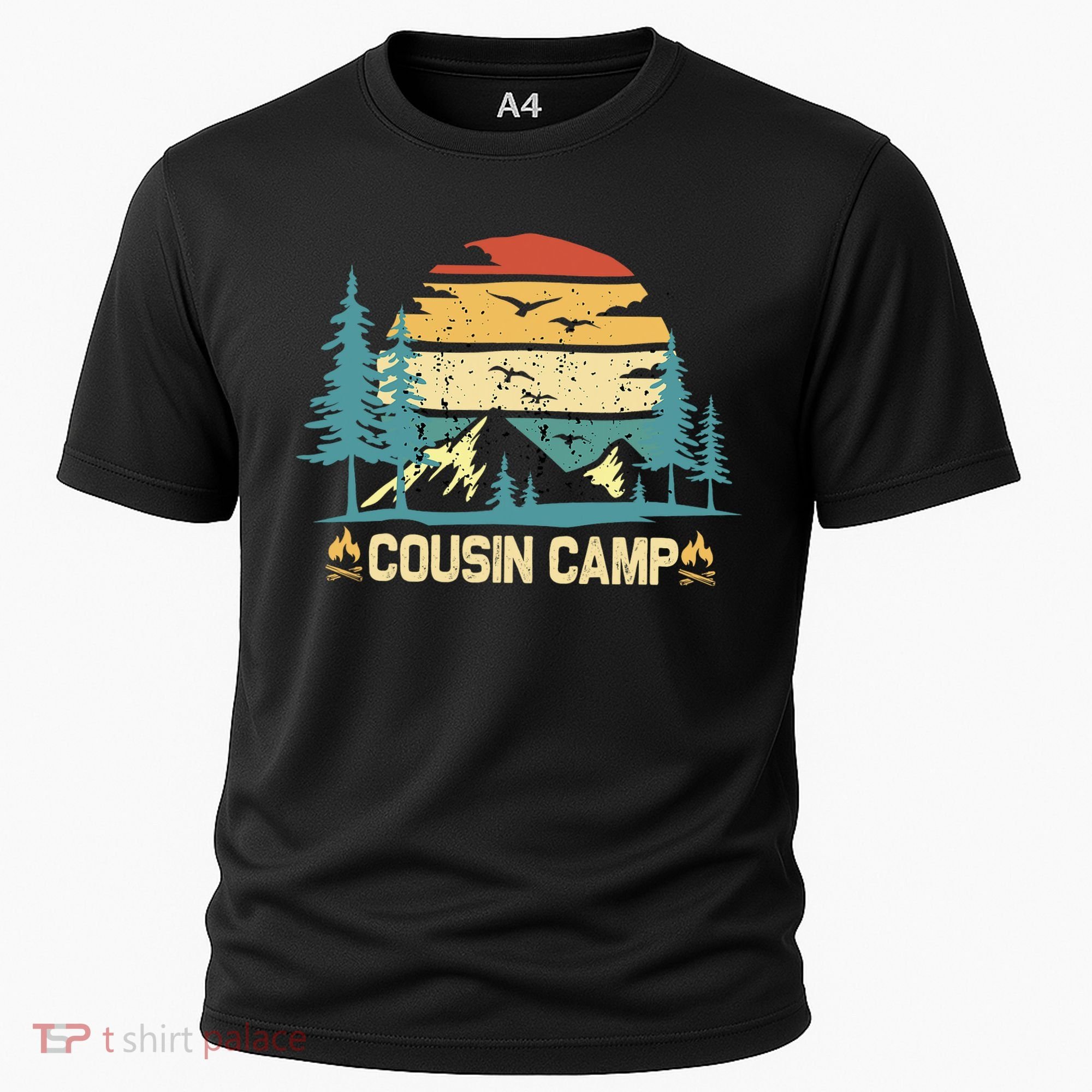 Cousin Camp Friends Summer Family Camping Vacation Cooling Performance Crew T-Shirt