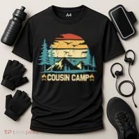 Cousin Camp Friends Summer Family Camping Vacation Cooling Performance Crew T-Shirt thumb 3