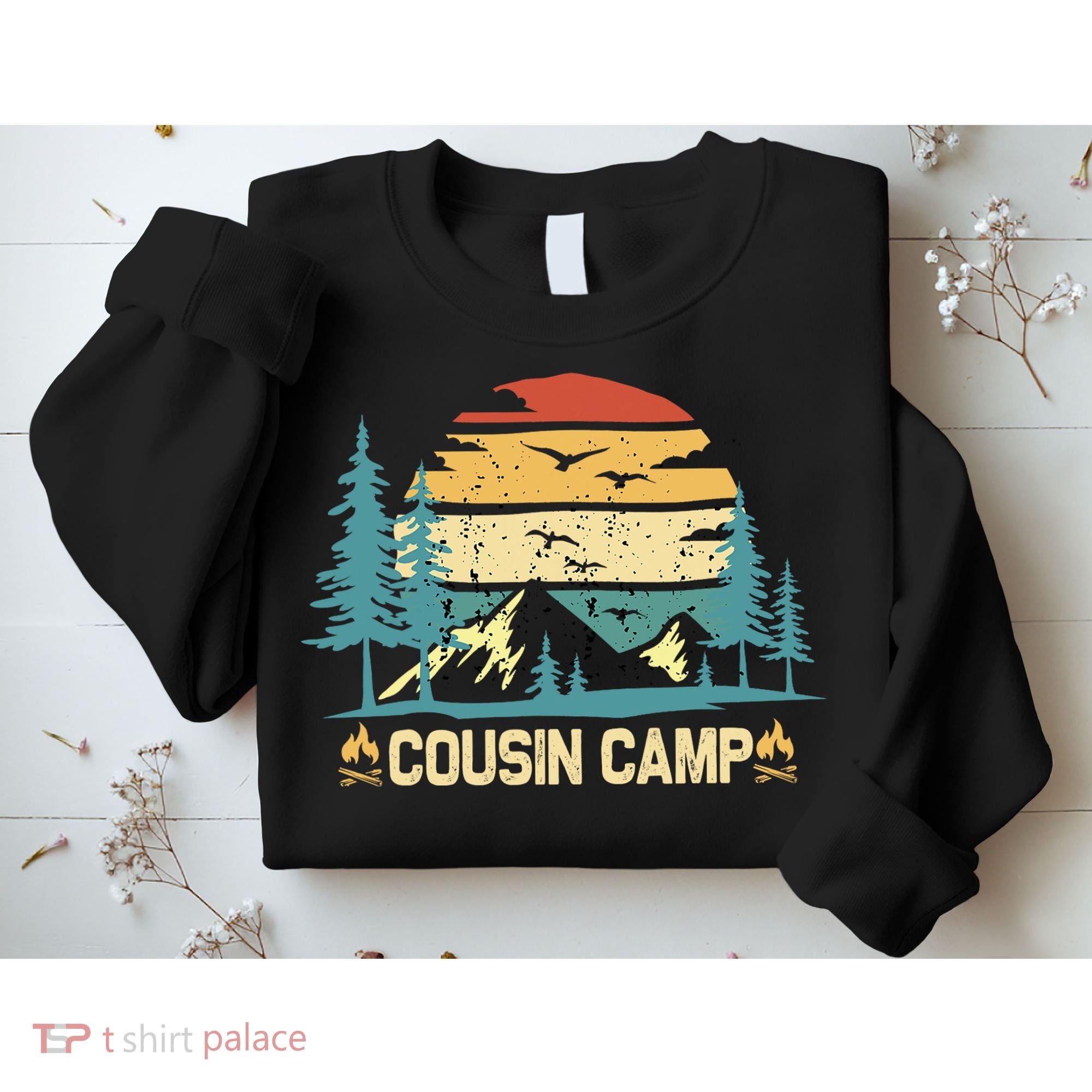 Cousin Camp Friends Summer Family Camping Vacation Sweatshirt