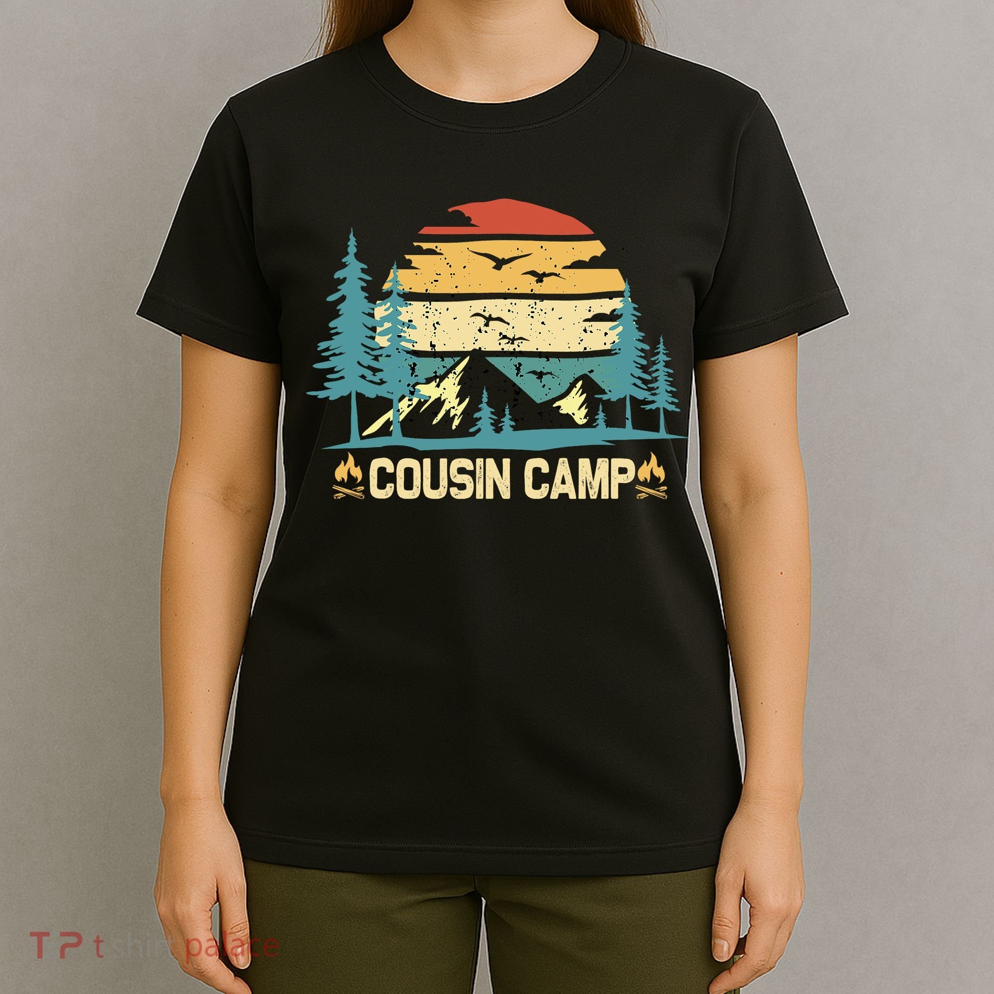 Cousin Camp Friends Summer Family Camping Vacation T-Shirt