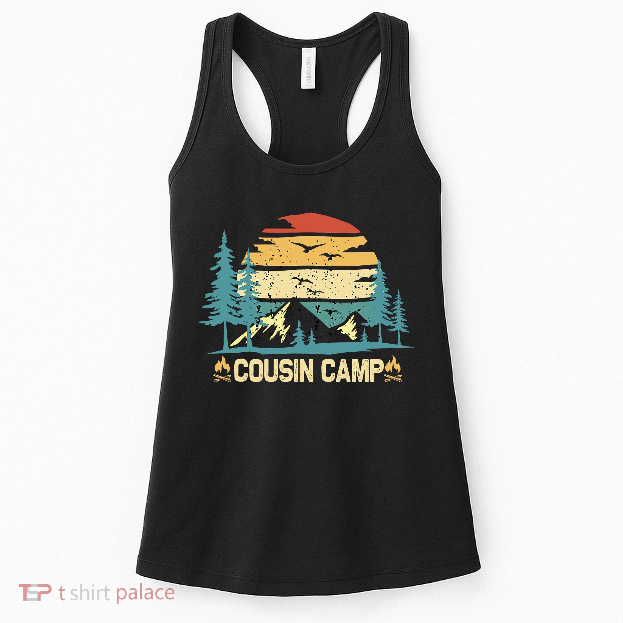 Cousin Camp Friends Summer Family Camping Vacation Women's Tank Top
