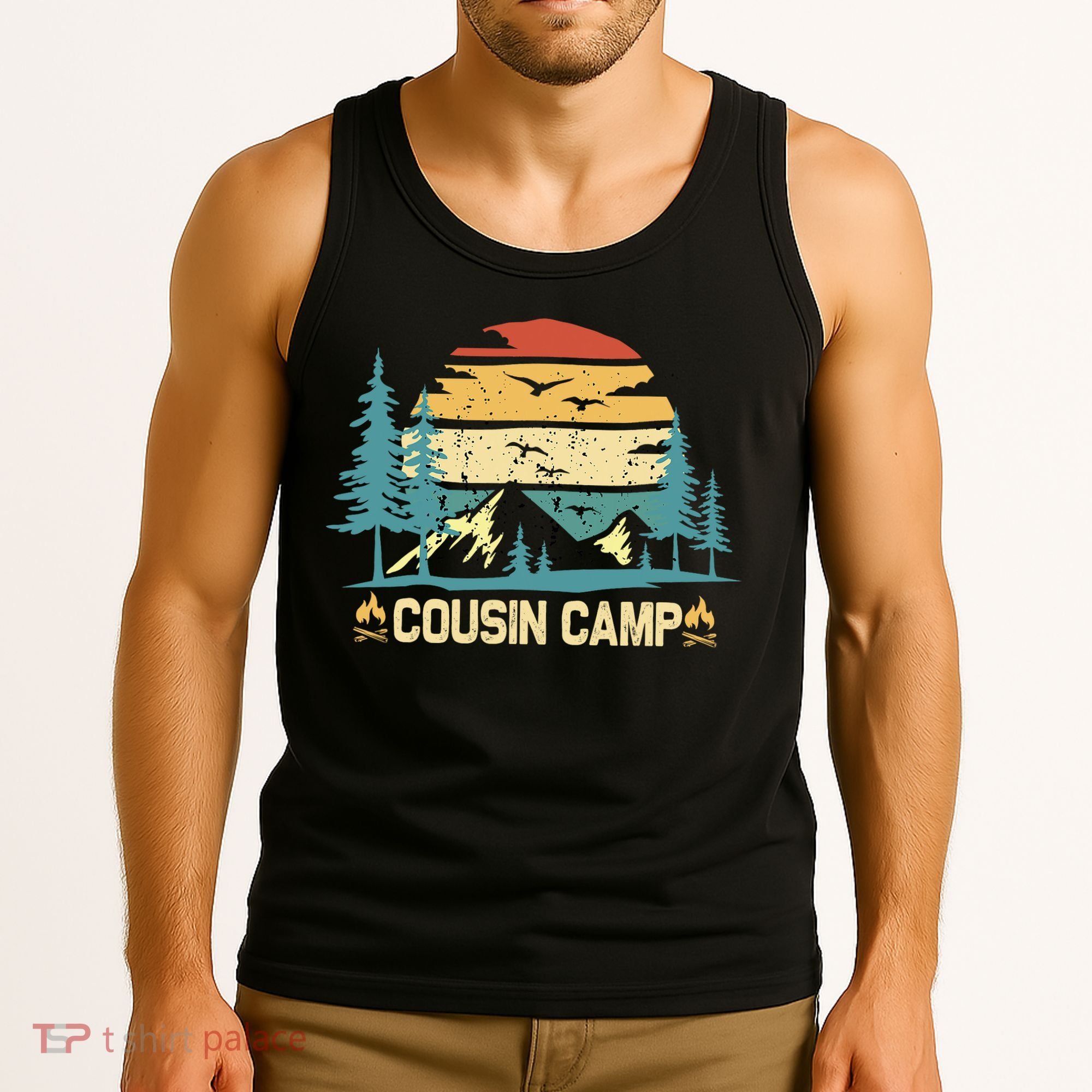 Cousin Camp Friends Summer Family Camping Vacation Tank Top