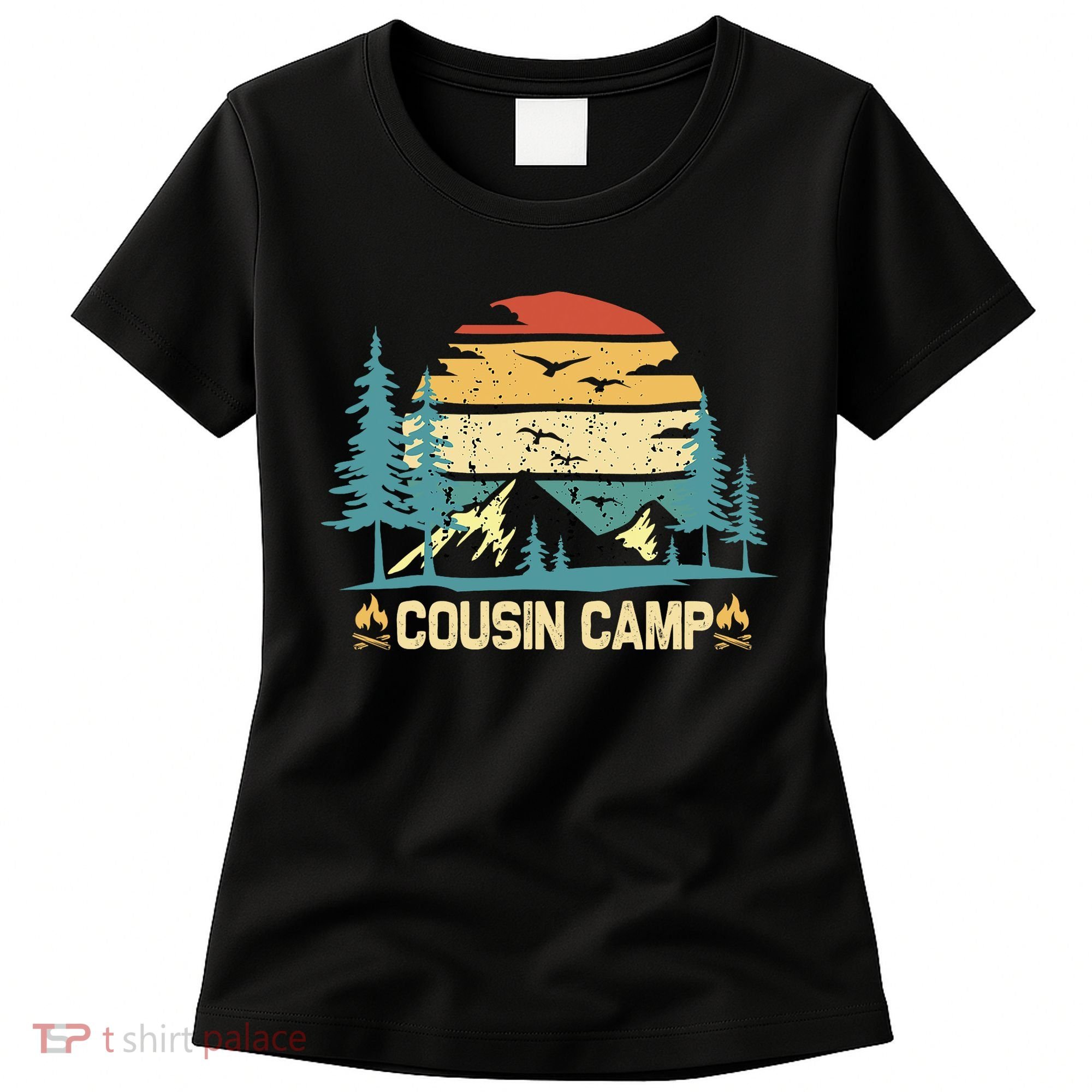 Cousin Camp Friends Summer Family Camping Vacation Women's T-Shirt