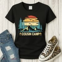 Cousin Camp Friends Summer Family Camping Vacation Women's T-Shirt thumb 3