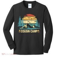 Cousin Camp Friends Summer Family Camping Vacation Kids Long Sleeve Shirt thumb 0
